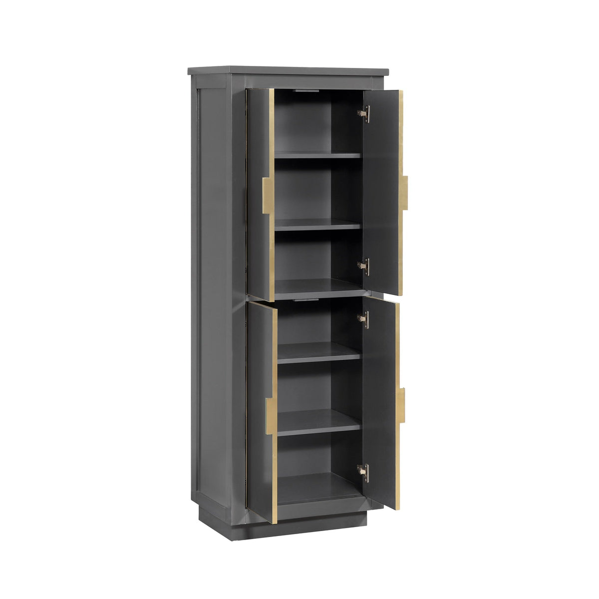Avanity Allie/Austen 24-in W x 65-in H x 16-in D Twilight Gray Birch Freestanding Linen Cabinet