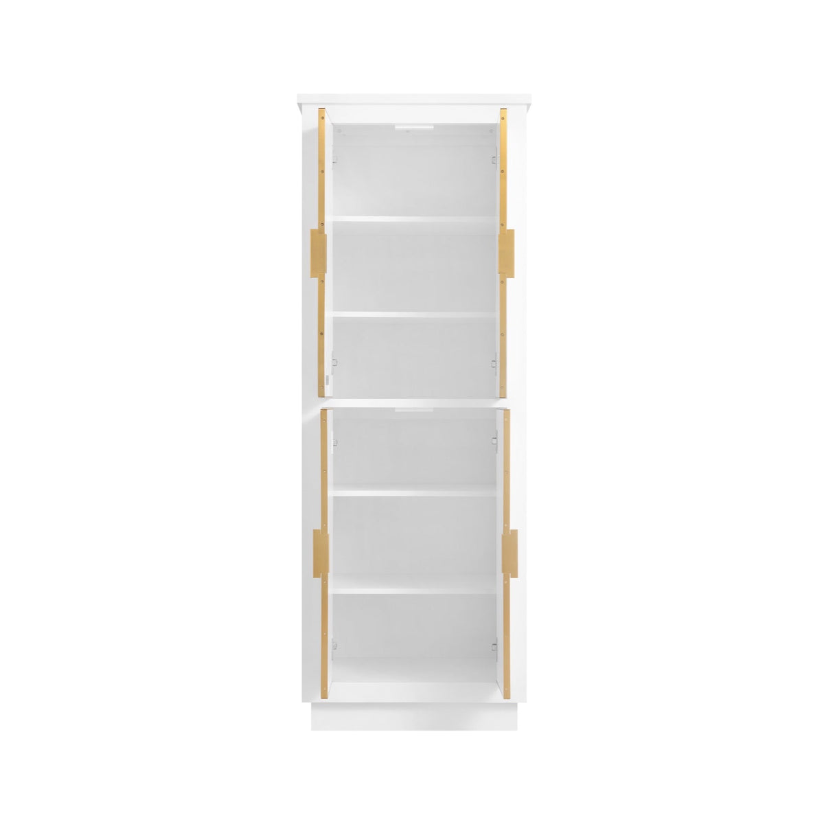 Avanity Allie/Austen 24-in W x 65-in H x 16-in D White Birch Freestanding Corner Linen Cabinet