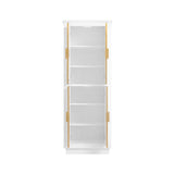 Avanity Allie/Austen 24-in W x 65-in H x 16-in D White Birch Freestanding Corner Linen Cabinet