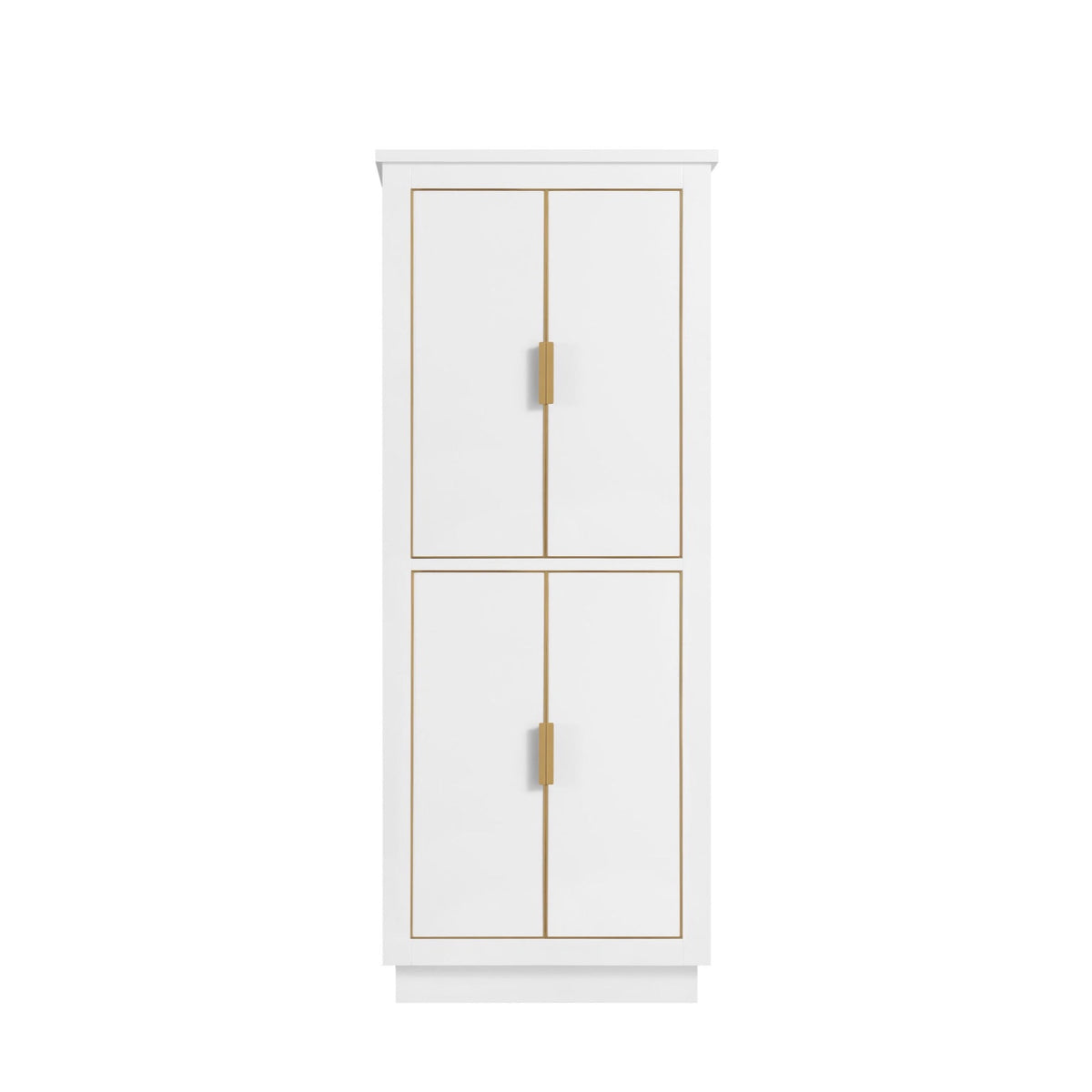 Avanity Allie/Austen 24-in W x 65-in H x 16-in D White Birch Freestanding Corner Linen Cabinet