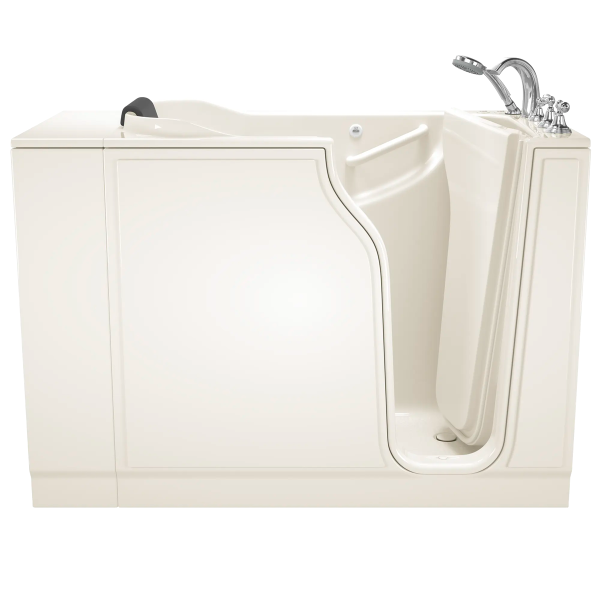 American Standard Gelcoat Premium 52 in. Right-Hand Walk-In Whirlpool & Air Bathtub in Linen