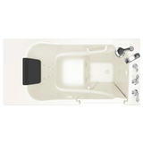American Standard Gelcoat Premium 52 in. Right-Hand Walk-In Whirlpool & Air Bathtub in Linen