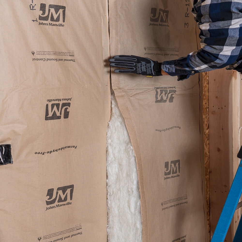 Johns Manville R-19 Kraft-Faced Fiberglass Roll Insulation, 48.96-sq ft (15-in W x 39.167-ft L) – Individual Pack, B240