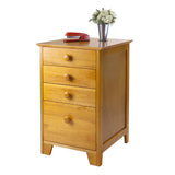 Winsome Wood Studio Honey 4-Drawer 18.27-in File Cabinet