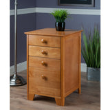 Winsome Wood Studio Honey 4-Drawer 18.27-in File Cabinet