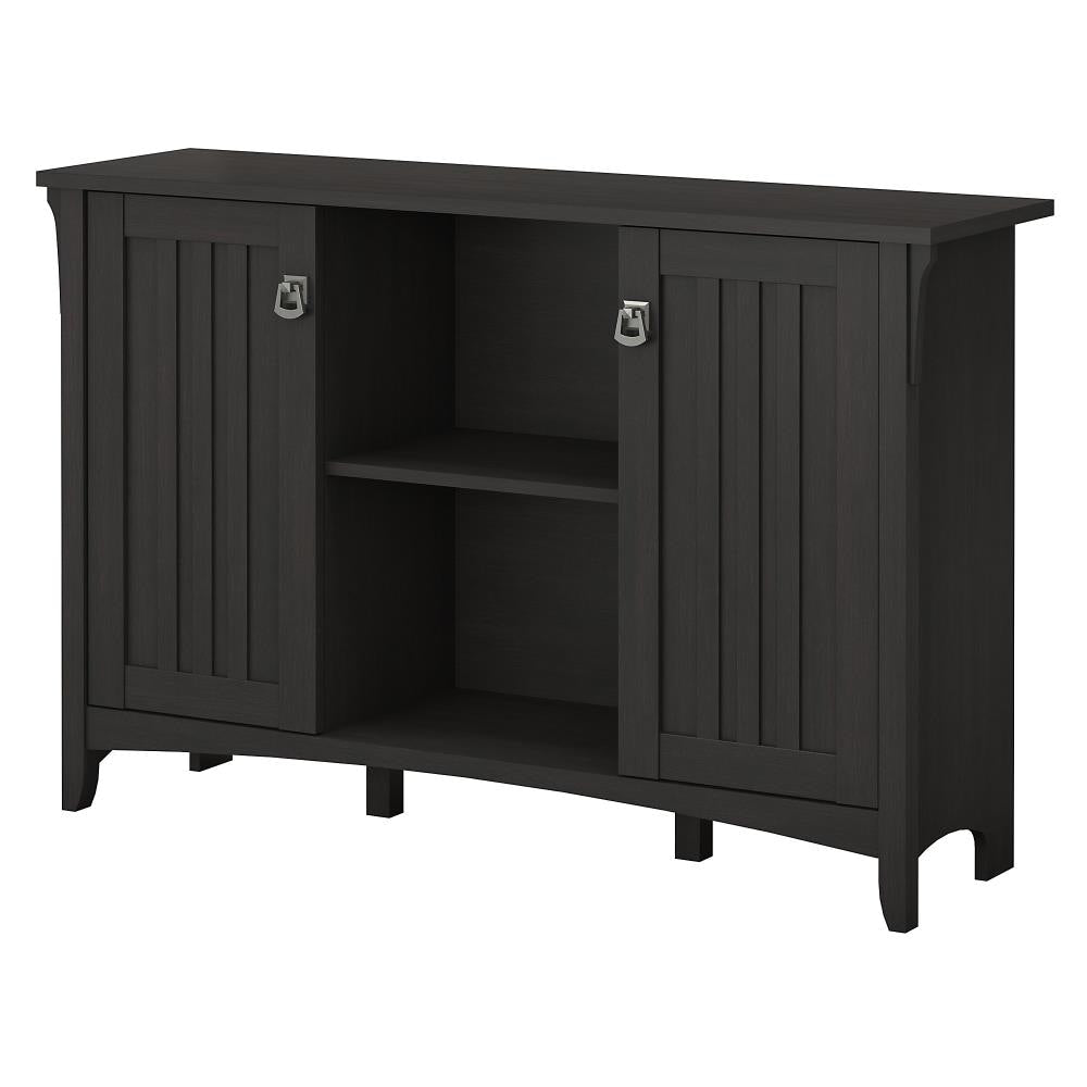 Bush Furniture Salinas Vintage Black 6-Shelf Office Cabinet