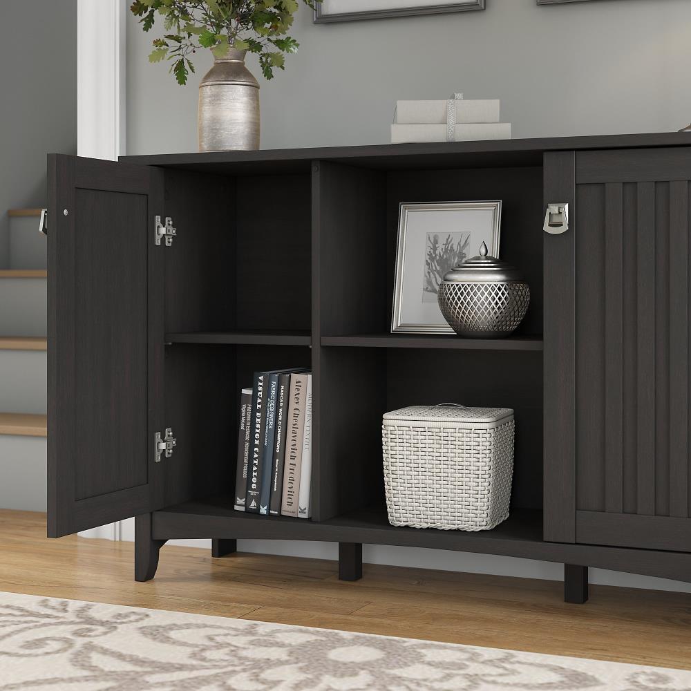 Bush Furniture Salinas Vintage Black 6-Shelf Office Cabinet