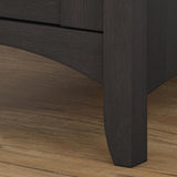 Bush Furniture Salinas Vintage Black 6-Shelf Office Cabinet