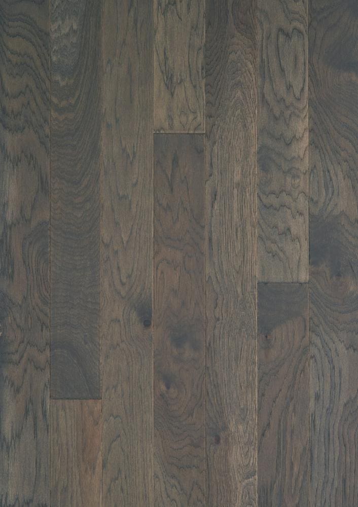 Shaw Hickory Charcoal hardwood flooring — color and finish detail