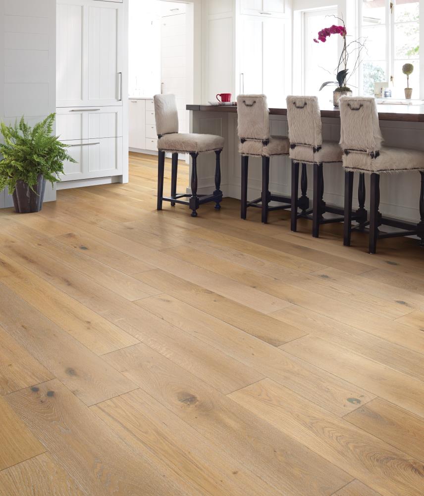 Shaw Oak Adirondack hardwood flooring — installed room view