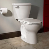 American Standard Cadet 3 White WaterSense Round-Front Chair Height 2-Piece Toilet, 10-in Rough-In