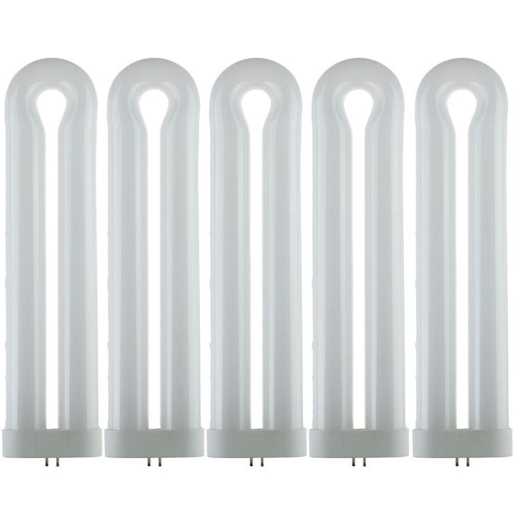 12 in. 40-Watt T10 U-Bent Ful Fluorescent Tube CFL Light Bulb Black Light (5-Pack) - Super Arbor