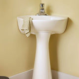 American Standard Cornice Pedestal Leg in White, Vitreous China