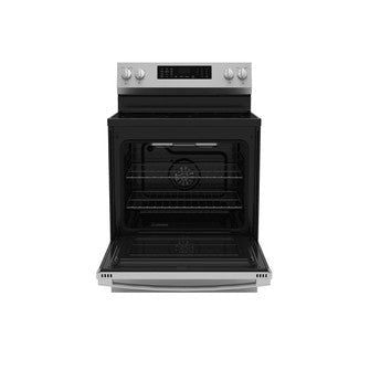 GE 30 in. 5.3 cu. ft. Electric Range with Self-Cleaning Convection Oven in Stainless Steel
