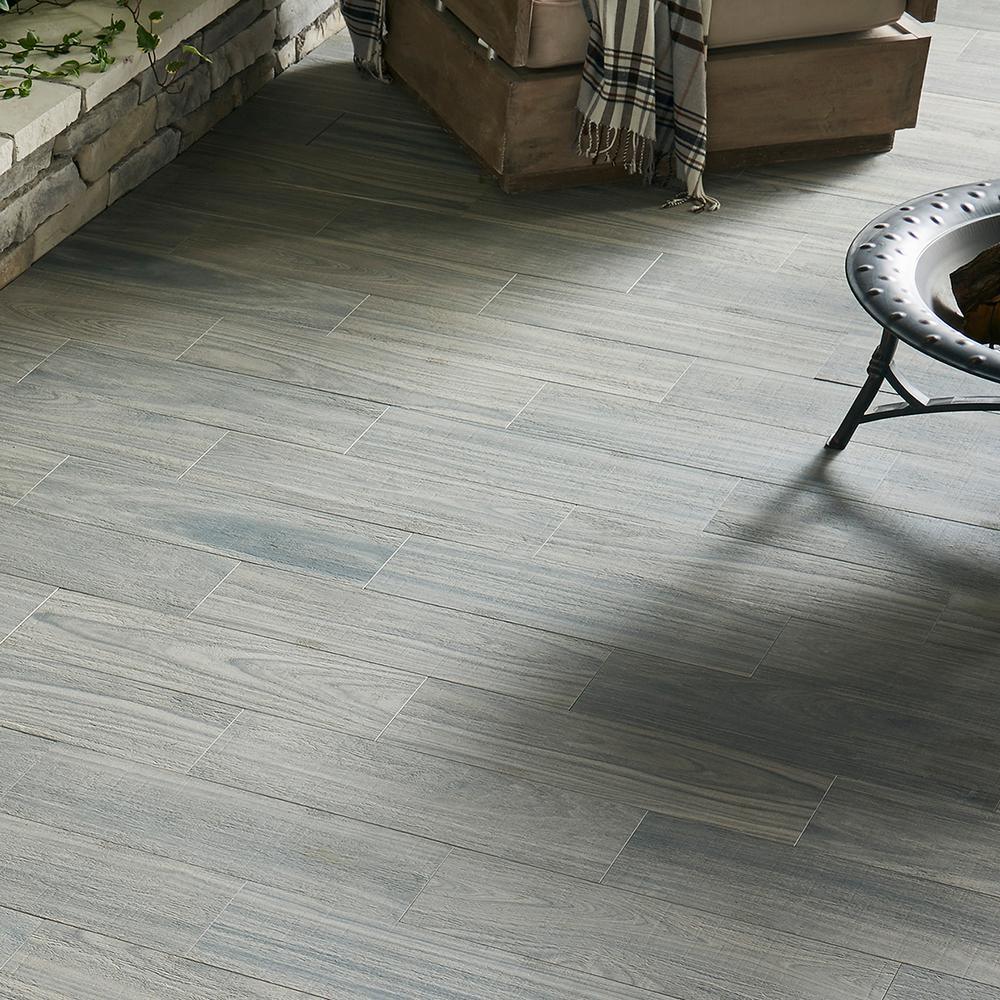 Ironwood Cipres 8 in. x 24 in. Brown Porcelain Paver Tile (1.3 Sq. Ft.) - Super Arbor