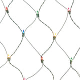 GE String-A-Long 6-ft x 4-ft Constant Multicolor Incandescent Mini Plug-In Christmas Net Lights