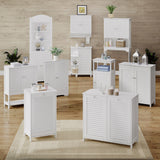 RiverRidge Ellsworth 28.44-in x 32-in x 11.75-in White Freestanding Linen Cabinet