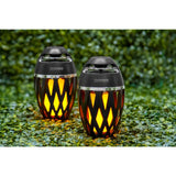 TikiTunes Black Bluetooth Speakers with LED Atmospheric Lighting Effect (2-Pack) - Super Arbor