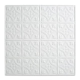 Fasade 2-ft x 2-ft Traditional 1 Gloss White PVC Drop Ceiling Tile (5-Pack, 20-sq ft / Case)