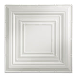 Fasade 2-ft x 2-ft Traditional 3 Gloss White PVC Drop Ceiling Tile (5-Pack, 20-sq ft / Case)