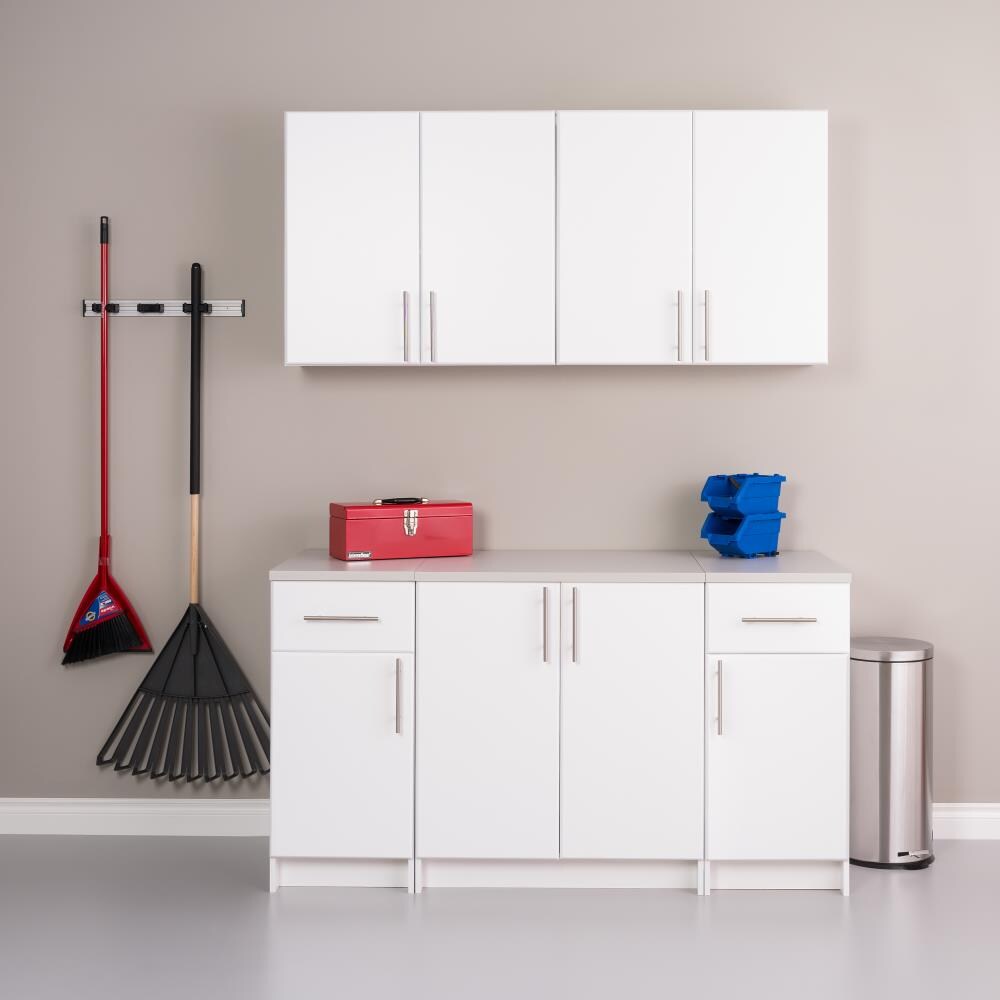 Prepac Elite 32-in W x 36-in H Wood Composite White Freestanding Utility Storage Cabinet