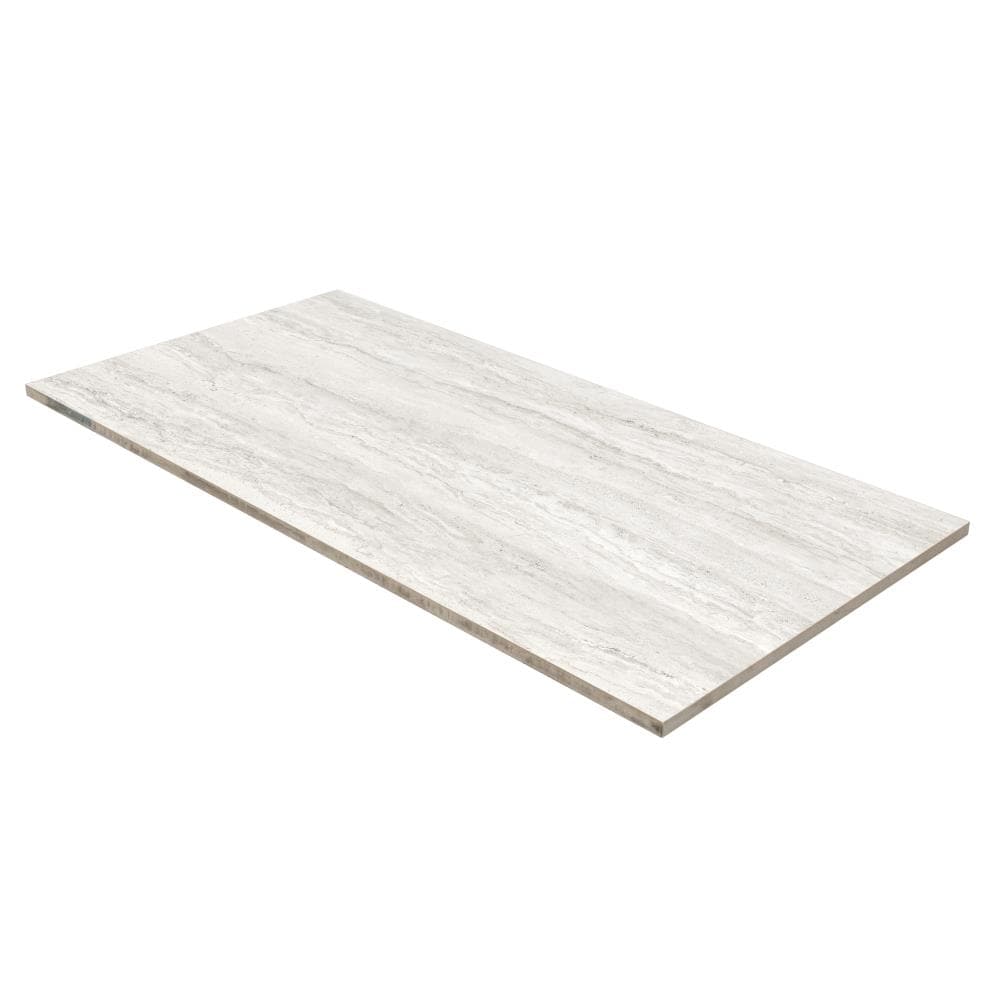 Satori Excite Ivory 12-in x 24-in Polished Porcelain Stone Look Floor and Wall Tile (1.93-sq. ft/ Piece)