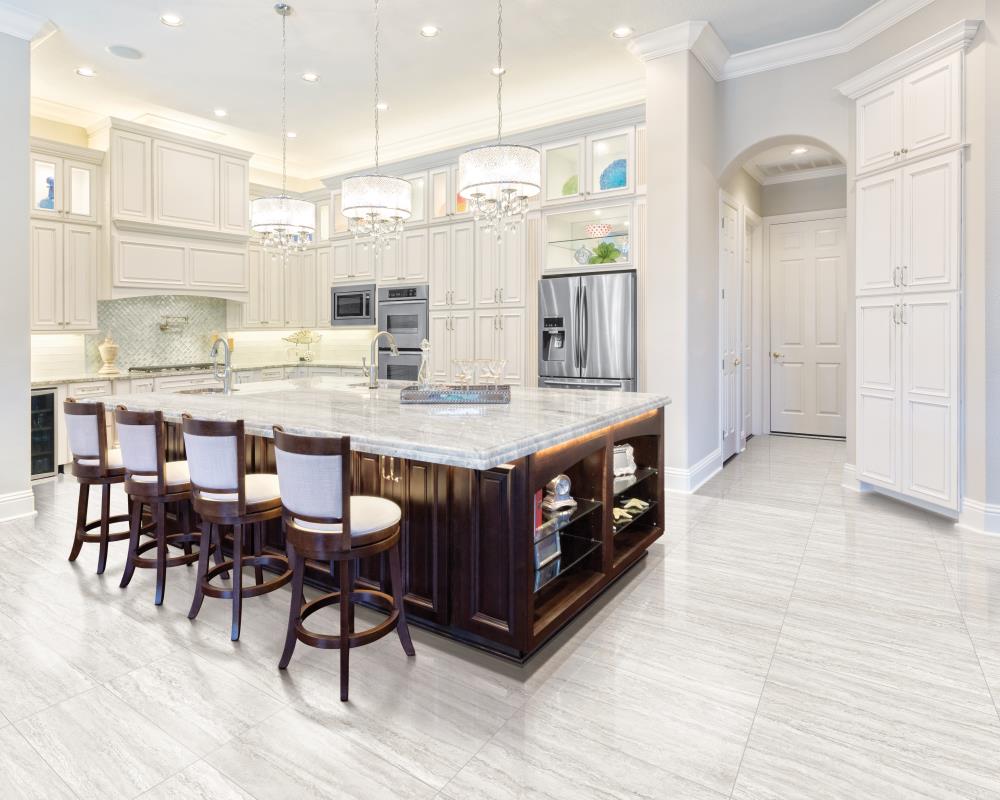 Satori Excite Ivory 12-in x 24-in Polished Porcelain Stone Look Floor and Wall Tile (1.93-sq. ft/ Piece)