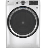 GE 32 in. 4.8 cu. ft. White Front Load Washing Machine with OdorBlock UltraFresh Vent System and Sanitize with Oxi