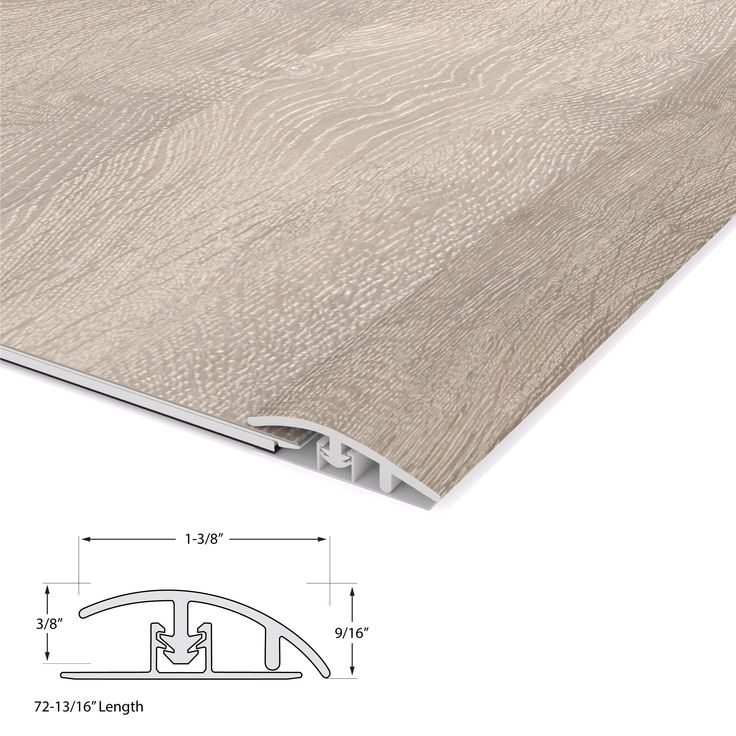CALI Longboards Whitewater Oak 0.5-in T x 1.31-in W x 72.83-in L Vinyl Reducer