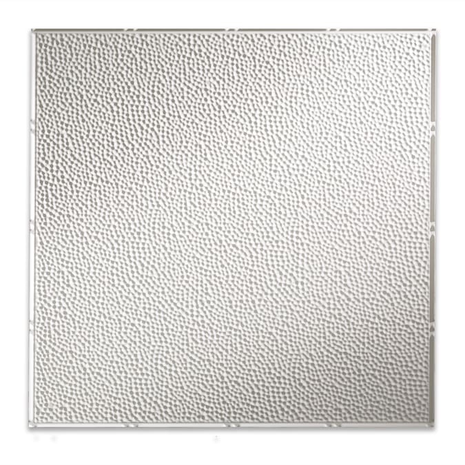 Fasade 2-ft x 2-ft Border Fill Matte White PVC Drop Ceiling Tile (5-Pack, 20-sq ft / Case)