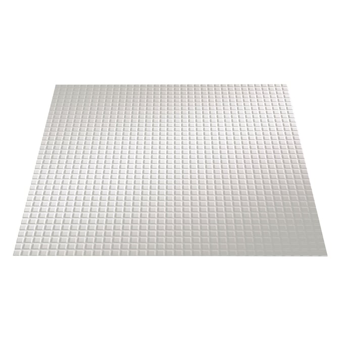 Fasade 2-ft x 2-ft Square Matte White PVC Drop Ceiling Tile (5-Pack, 20-sq ft / Case)