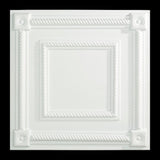 Fasade 2-ft x 2-ft Coffer Gloss White PVC Drop Ceiling Tile (5-Pack, 20-sq ft / Case)