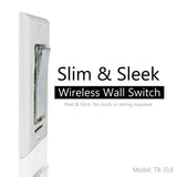 Wireless DIY 3-Way On/Off Lighting Control Wall Switch Set -White - Super Arbor