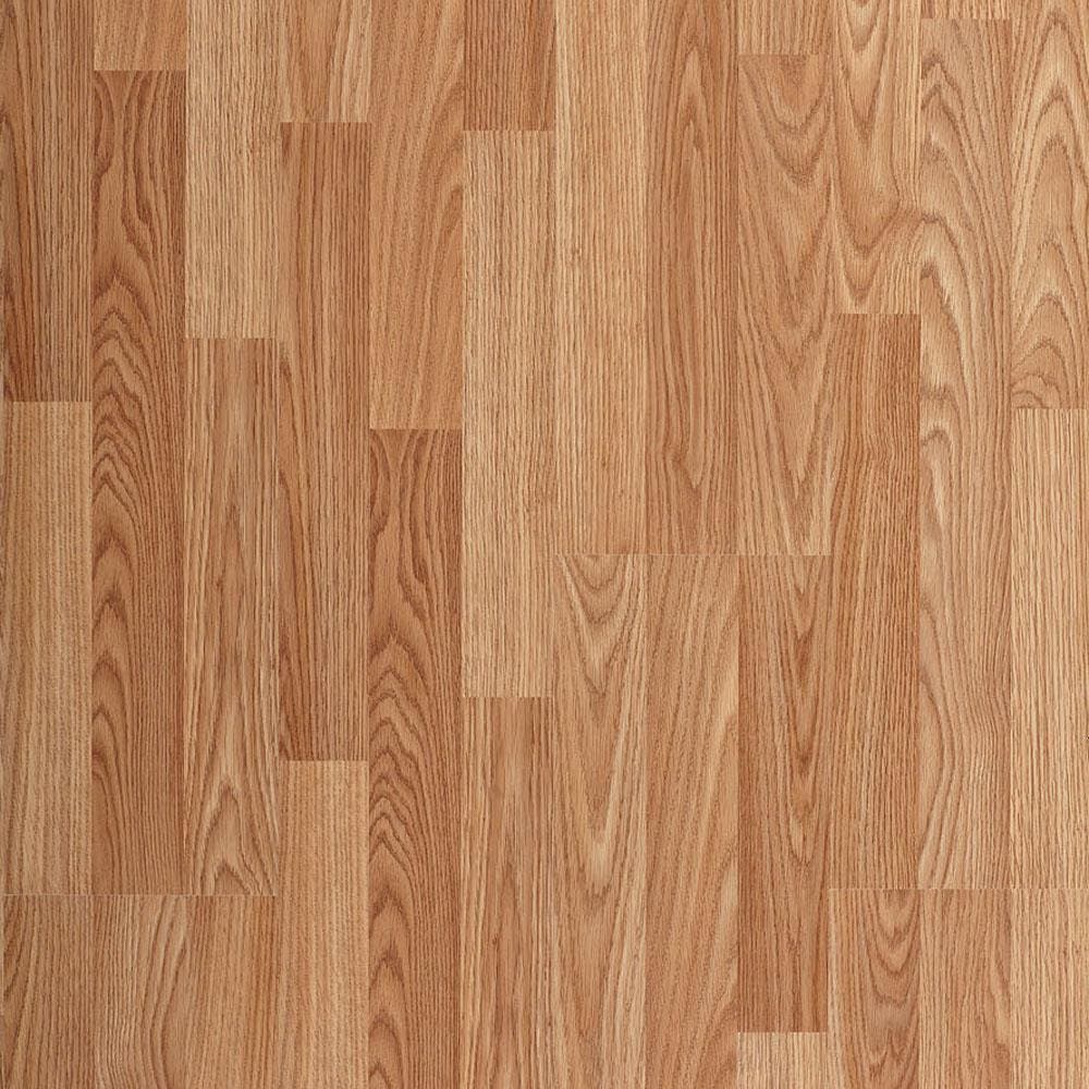 Project Source Natural Oak Smooth Wood Plank Laminate Flooring Sample