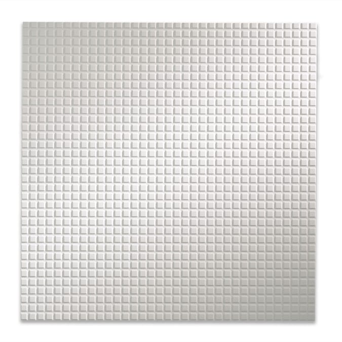 Fasade 2-ft x 2-ft Square Matte White PVC Drop Ceiling Tile (5-Pack, 20-sq ft / Case)