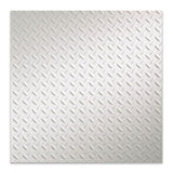 Fasade 2-ft x 2-ft Diamond Plate Matte White PVC Drop Ceiling Tile (5-Pack, 20-sq ft / Case)
