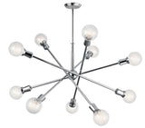 Kichler Armstrong 10-Light Chrome Mid-century Chandelier