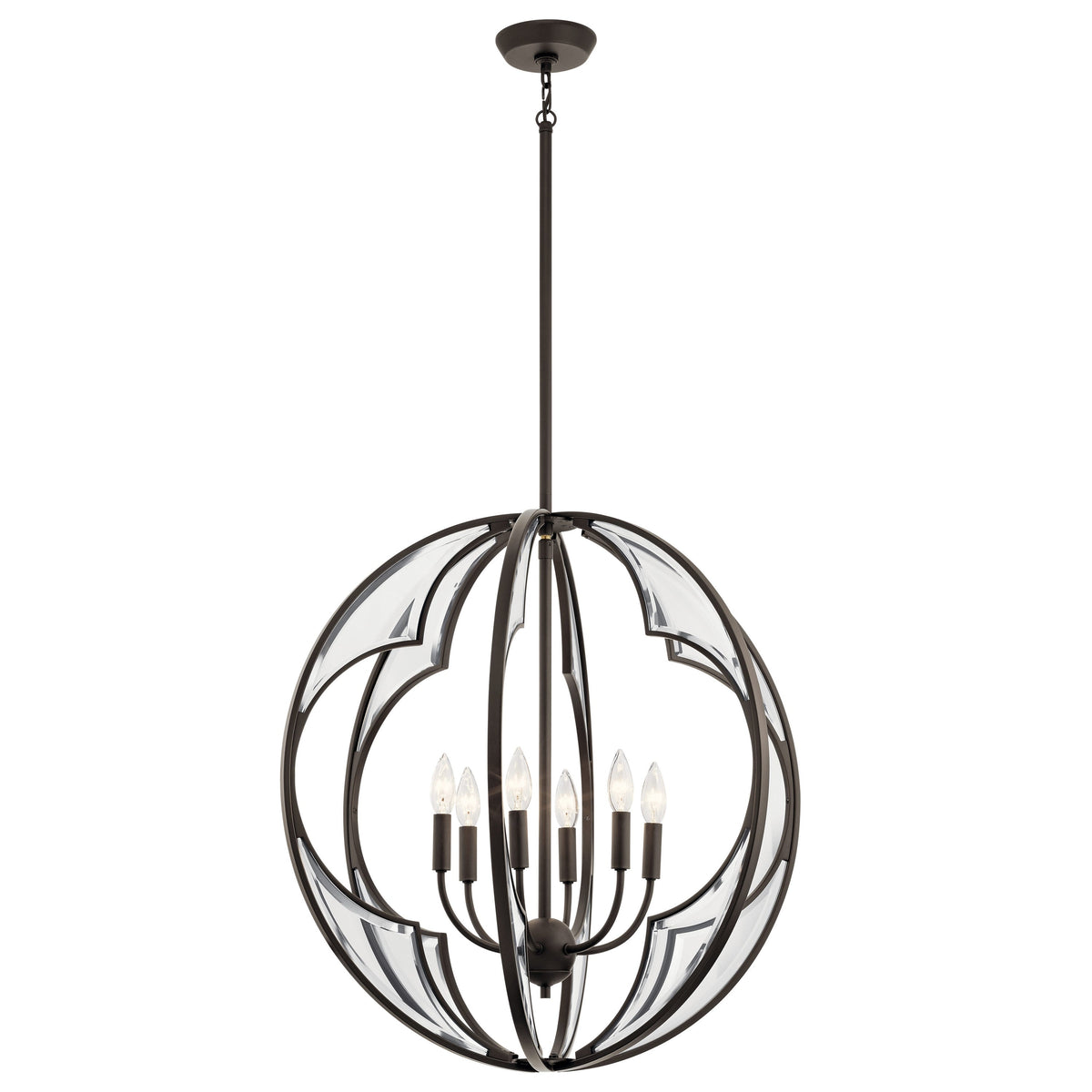 Kichler Montavello 6-Light Bronze Transitional Cage Chandelier