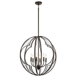 Kichler Montavello 6-Light Bronze Transitional Cage Chandelier
