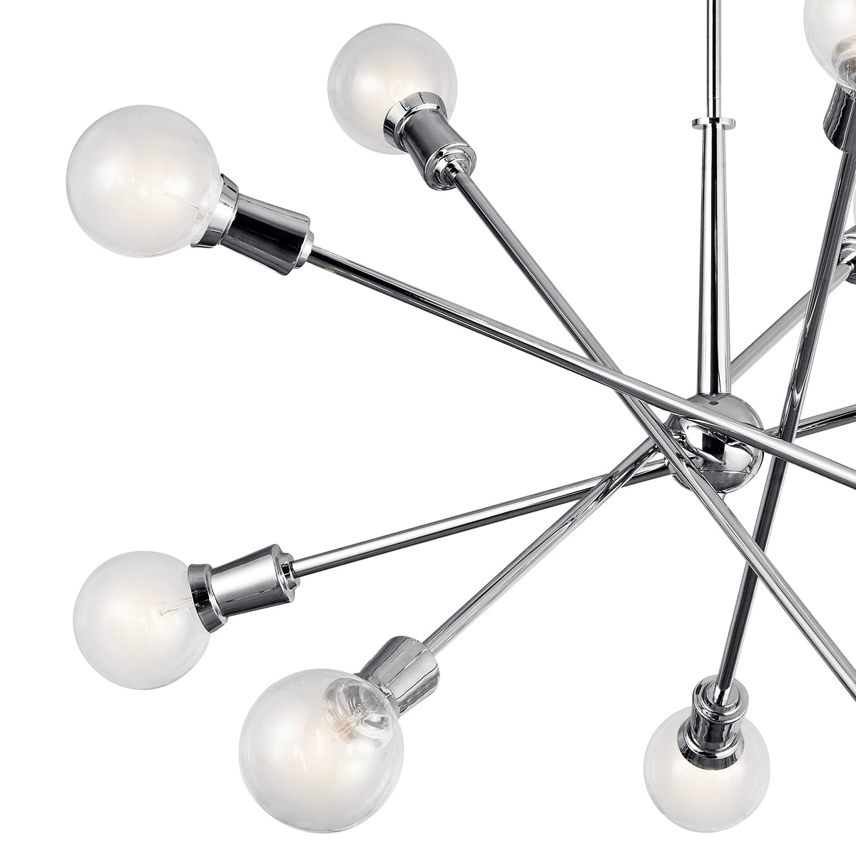 Kichler Armstrong 10-Light Chrome Mid-century Chandelier