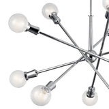 Kichler Armstrong 10-Light Chrome Mid-century Chandelier
