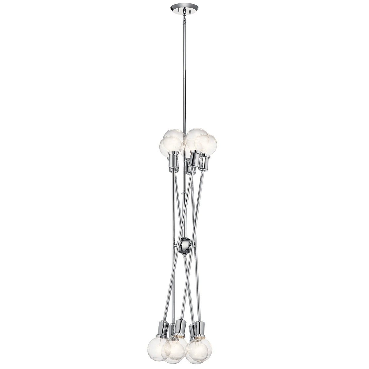 Kichler Armstrong 10-Light Chrome Mid-century Chandelier