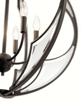 Kichler Montavello 6-Light Bronze Transitional Cage Chandelier
