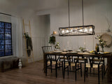 Kichler Moorgate 7-Light Black Farmhouse Cage Chandelier