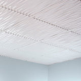 Fasade 2-ft x 2-ft Dunes Gloss White PVC Drop Ceiling Tile (5-Pack, 20-sq ft / Case)