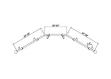 Project Source 36-in to 54-in Bronze Steel Bay Window Curtain Rod with Finials