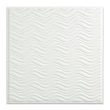 Fasade 2-ft x 2-ft Current Matte White PVC Drop Ceiling Tile (5-Pack, 20-sq ft / Case)