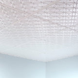 Fasade 2-ft x 2-ft Rings Matte White PVC Drop Ceiling Tile (5-Pack, 20-sq ft / Case)