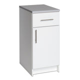 Prepac Elite 64-in W x 89-in H Wood Composite White Freestanding or Wall-mount Utility Storage Cabinet