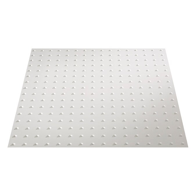 Fasade 2-ft x 2-ft Minidome Matte White PVC Drop Ceiling Tile (5-Pack, 20-sq ft / Case)